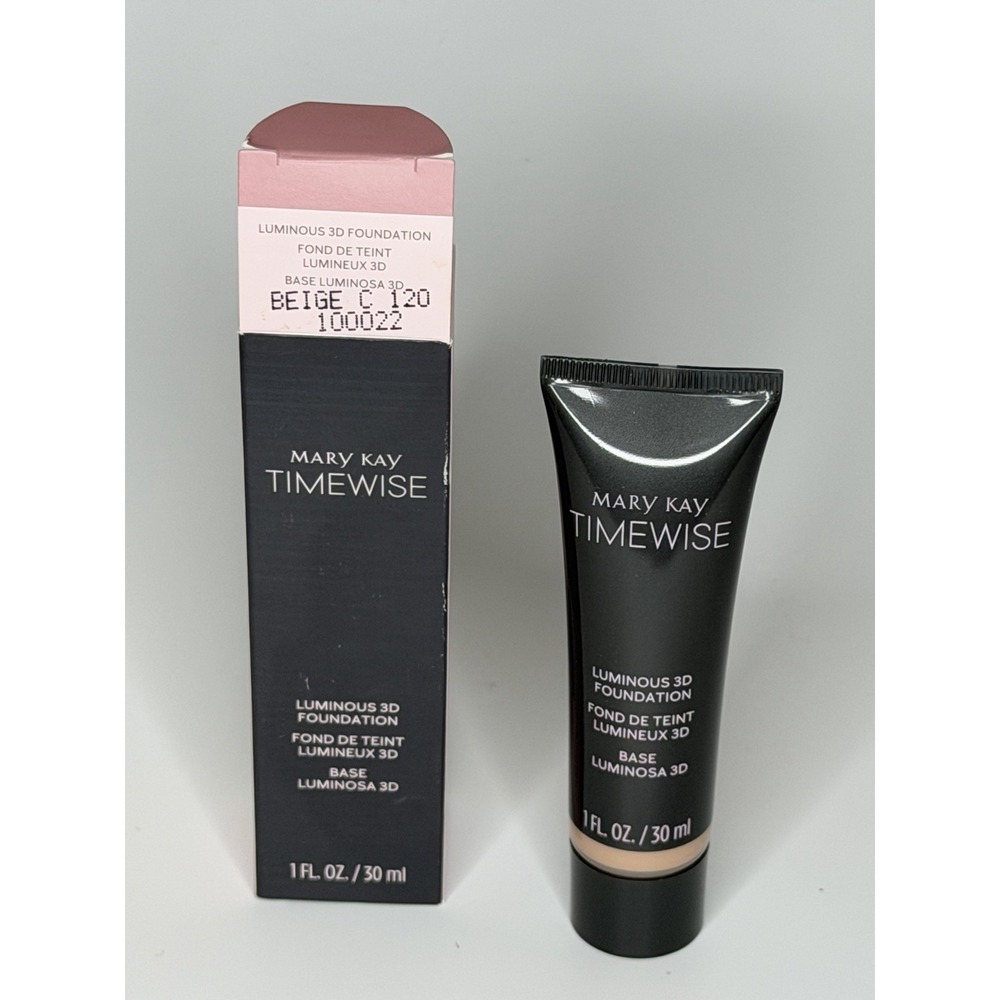 Beige C 120 Mary Kay Timewise Luminous 3D Foundation Normal/Dry 100022 NIB